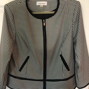 Women’s Calvin Klein houndstooth jacket